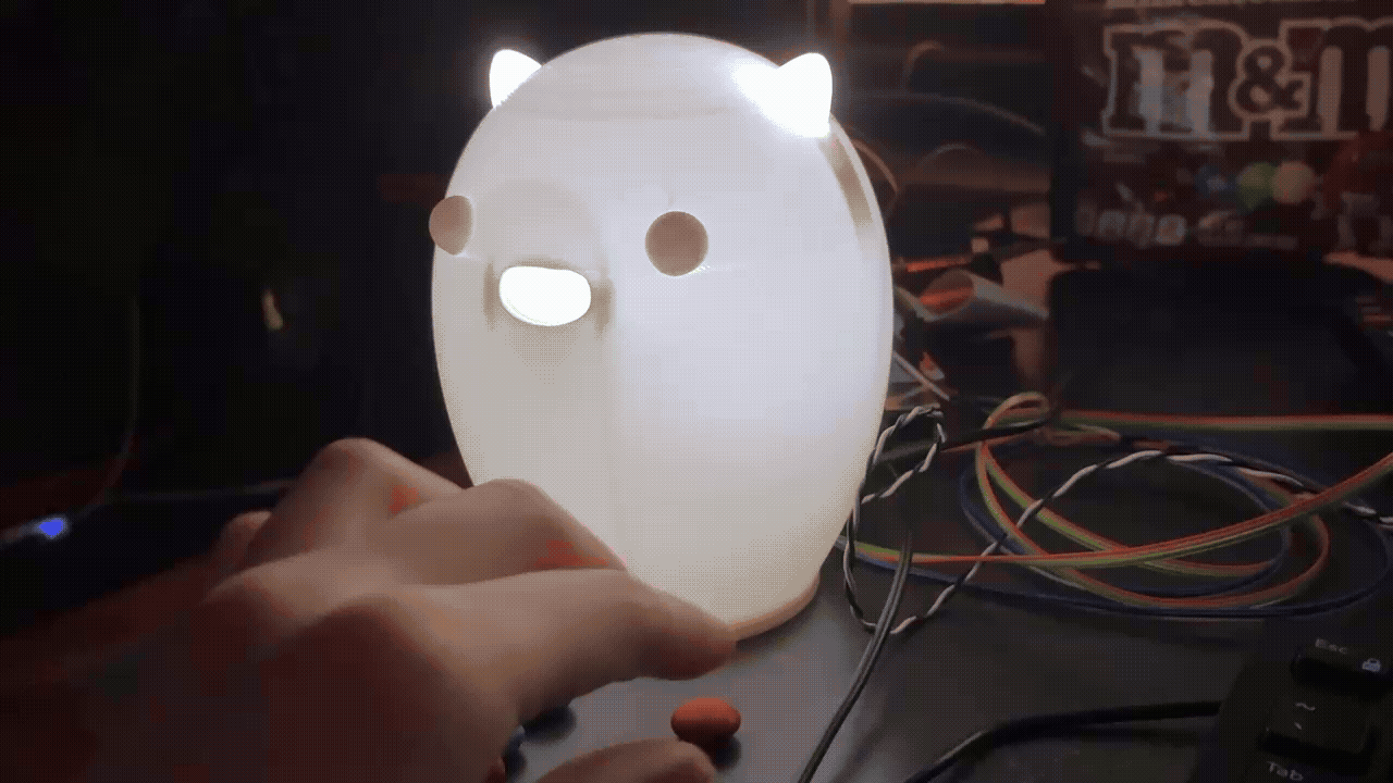 Feeding M&M's to color sensing nightlight